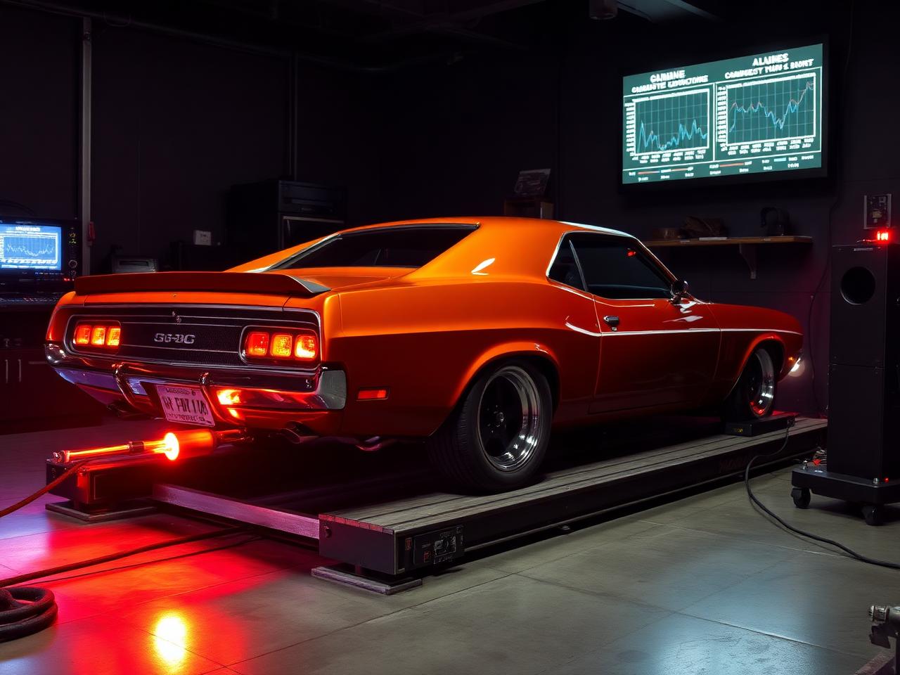 Dyno tuning a muscle car